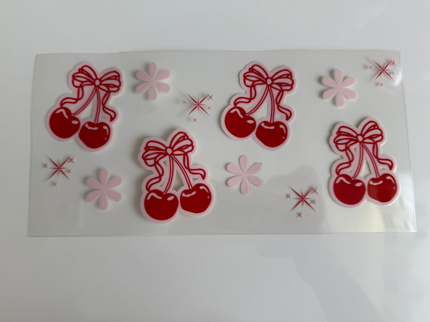 16oz Wrap - BOWS & FLOWERS PINK CHERRY