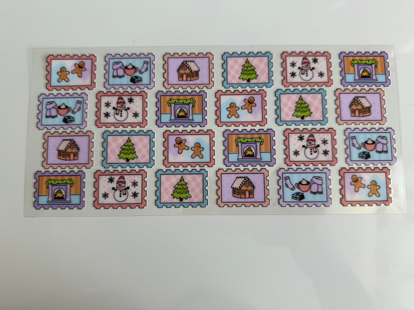 16oz Wrap - CHRISTMAS STAMPS