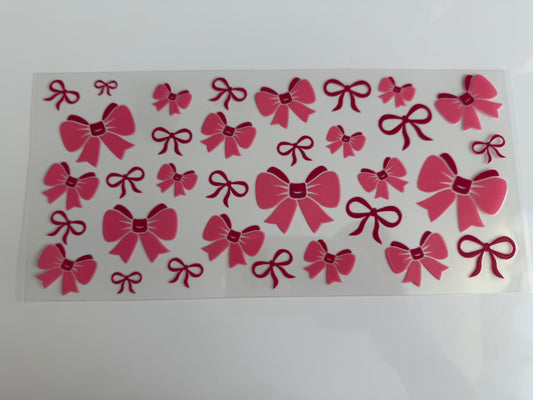 16oz Wrap - PINK BOWS