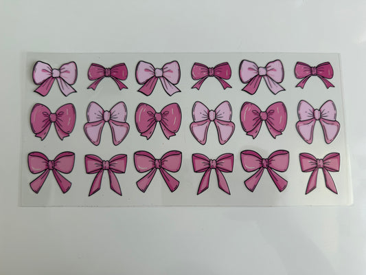 16oz Wrap - MIXED PINK BOWS