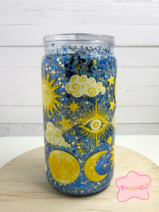 16oz Acrylic Tumbler - STARS AND MOON