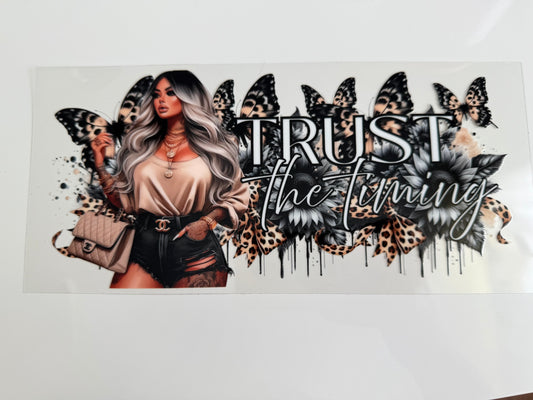 16oz Wrap - TATTOO GIRL - TRUST THE TIMING