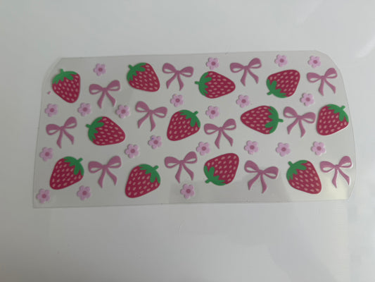 16oz Wrap - STRAWBERRY BOWS