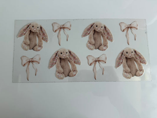 16oz Wrap - BROWN JELLY CAT BOWS