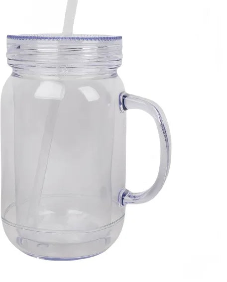 16oz Acrylic Tumbler Mason Jar Style
