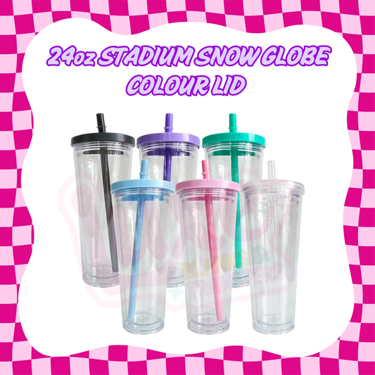 24oz Snowglobe tumbler